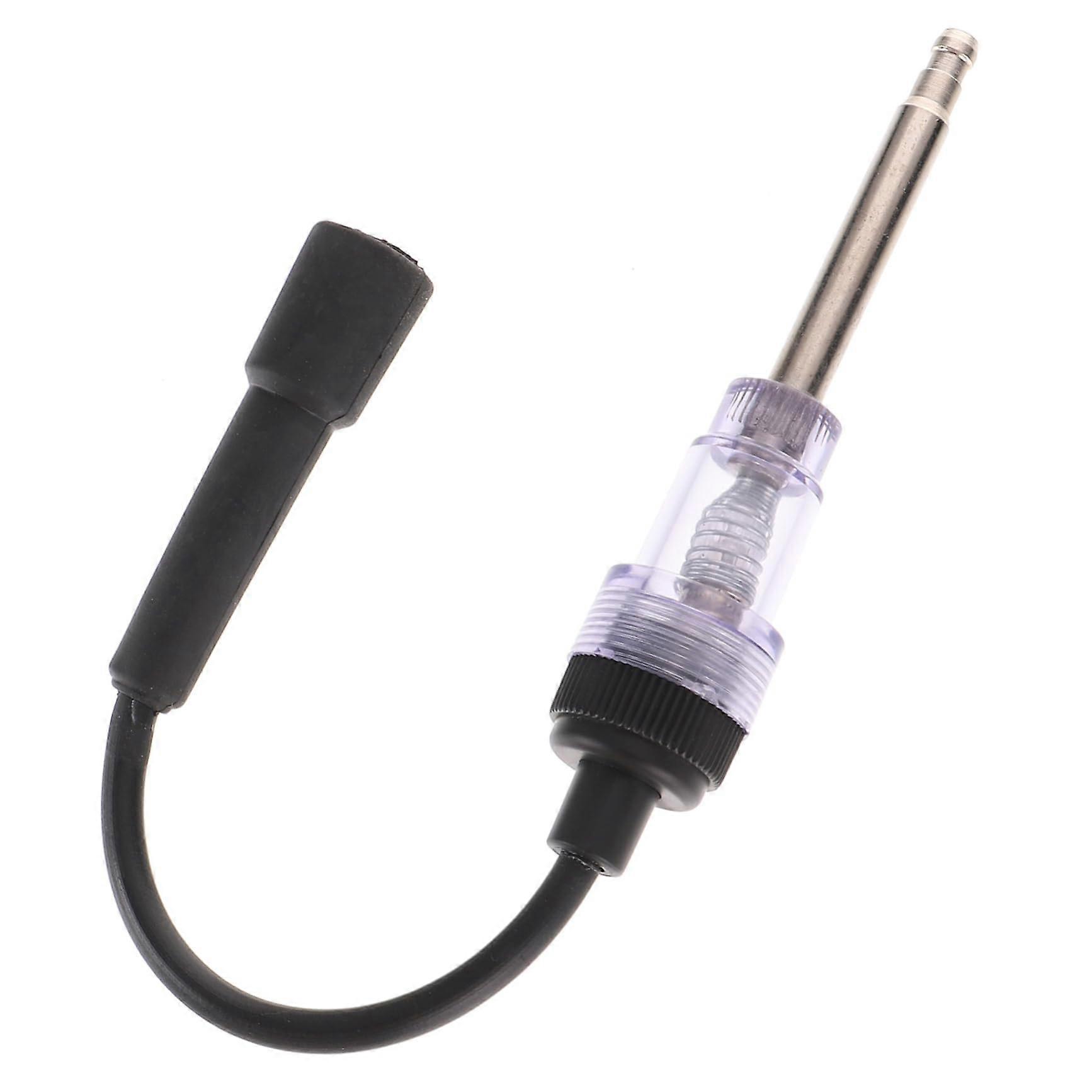 Ignition Tester In-Line Spark Plug Tester Tool for Vehicles, Black Plastic, Compatible with Most Car Models