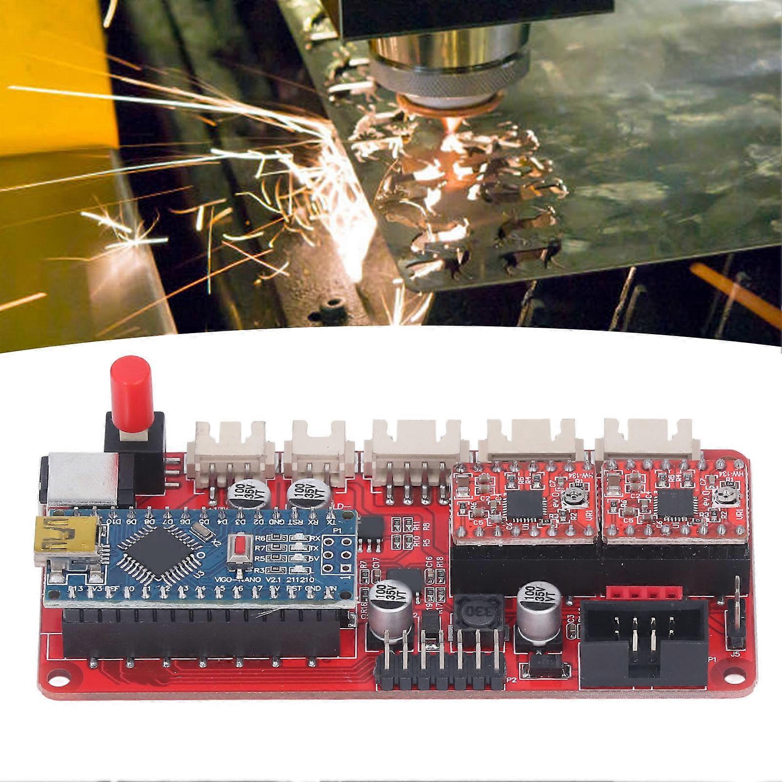 USB Laser Driver Dual Y Axes CNC Controller with USB to 5Pin T Head Data Cable for Replacing GS13487 