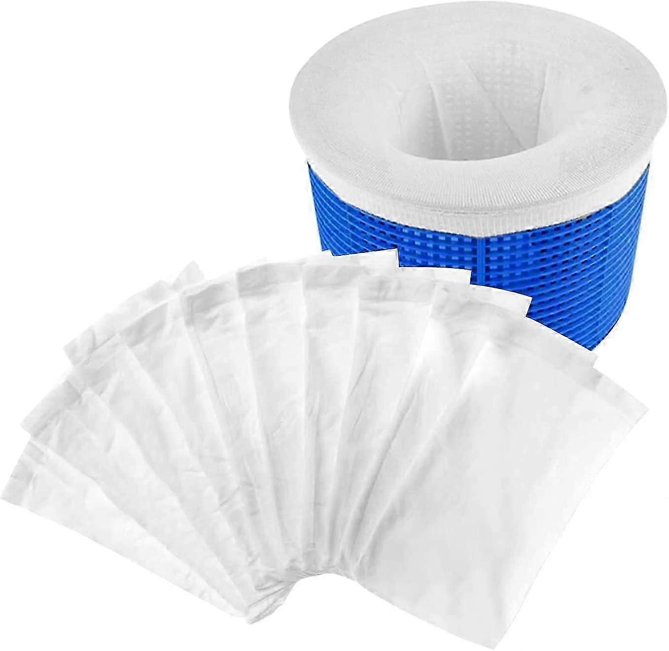 10 Piece Pool Skimmer Sock, Reusable Skimmer Socks