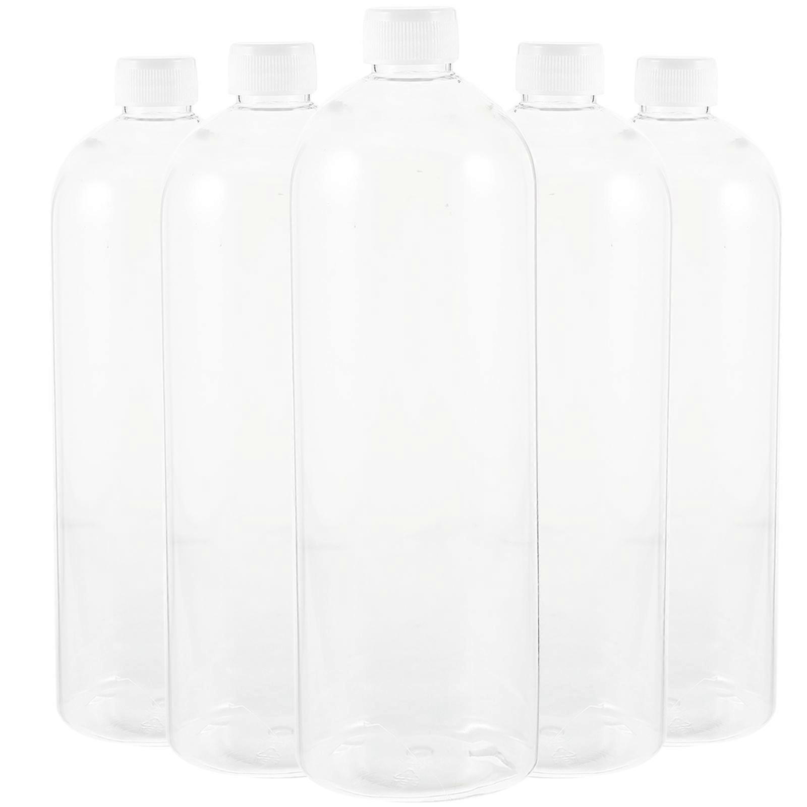5Pcs Transparent Liquid Dispenser Bottles for Lotion Storage