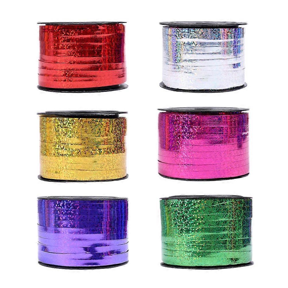 Wrapping Ribbon 6 Rolls Essential For Event Planning Crafts And Gift Wrapping Assorted Color