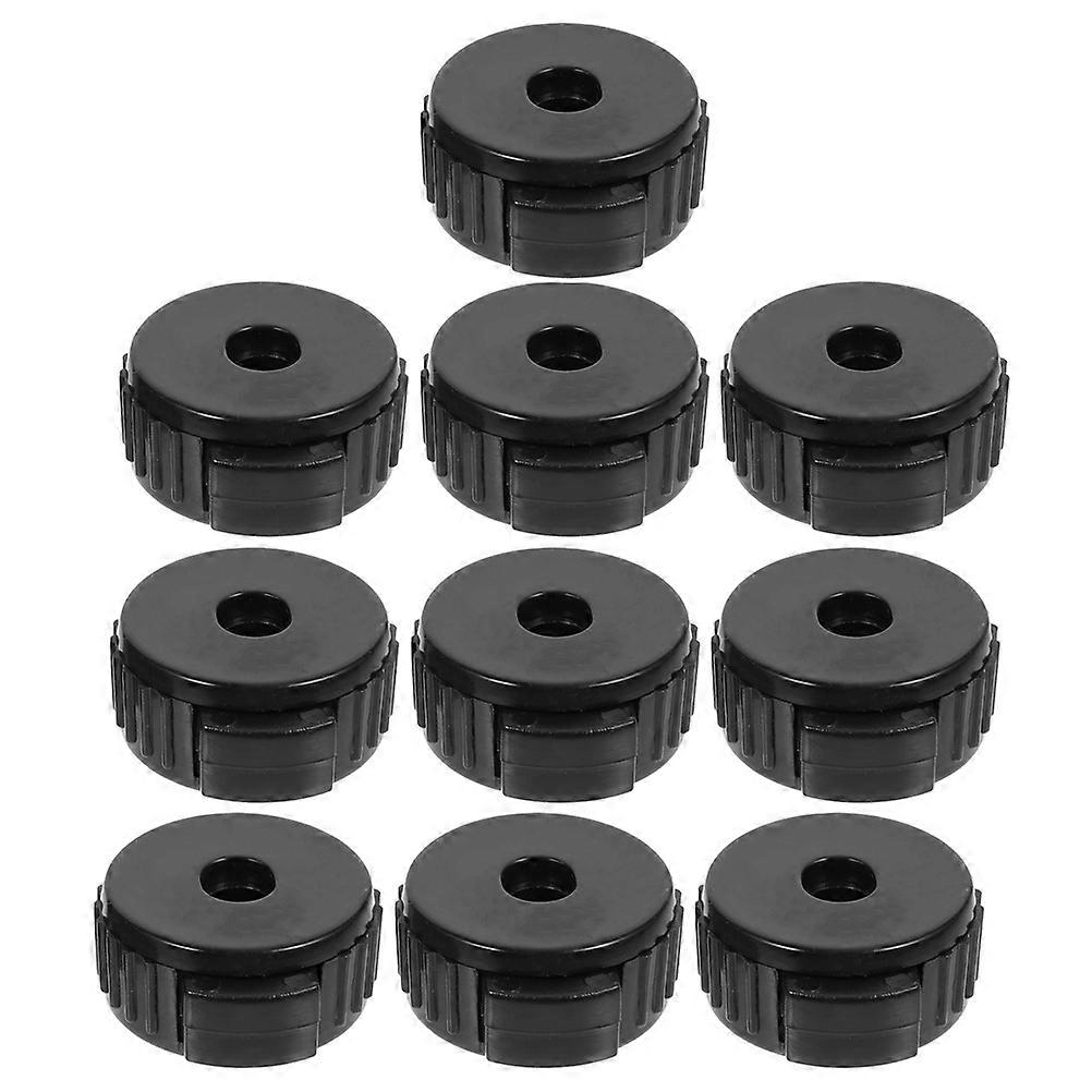 Quick Release Cymbal Nuts for Drum Stands 10pcs PP Material Drum Accessories for Secure Fit and Easy Installation, Black