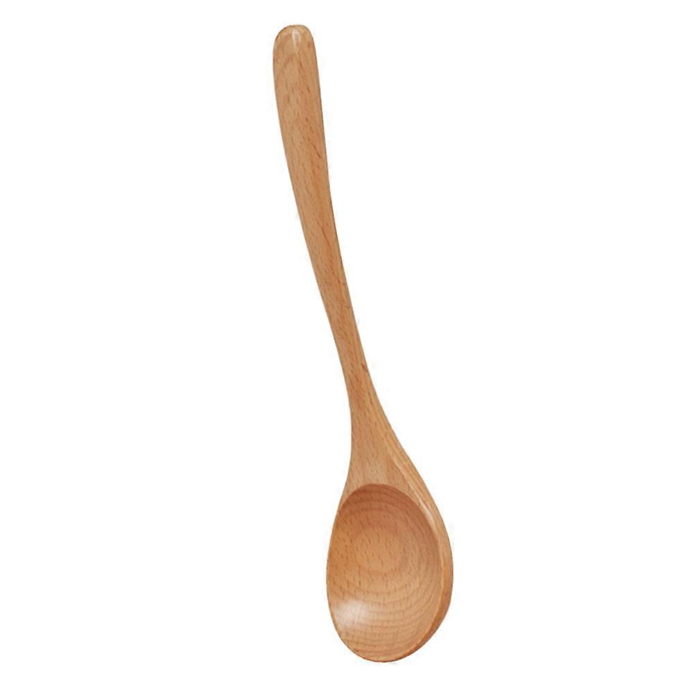 Portable Wooden Soup Spoon For Serving Food Household Users Simple Design 1Set