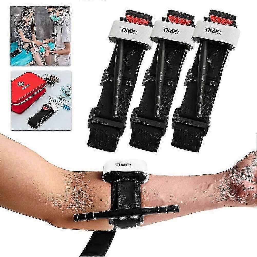 Military Grade Reinforced Tourniquets for Outdoor Emergency, One-Handed Application Tourniquet Strap for Rapid Blood Flow Control