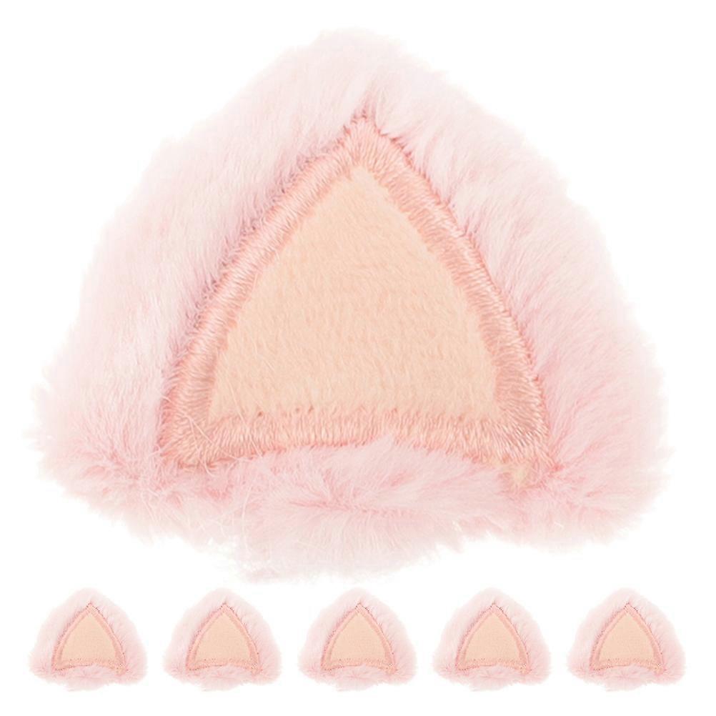 Pink Bunny Ears Headband Set Plush Rabbit Ear Hair Clips for Easter Party Costumes, Whimsical Accessories for DIY Projects & Special Occasions