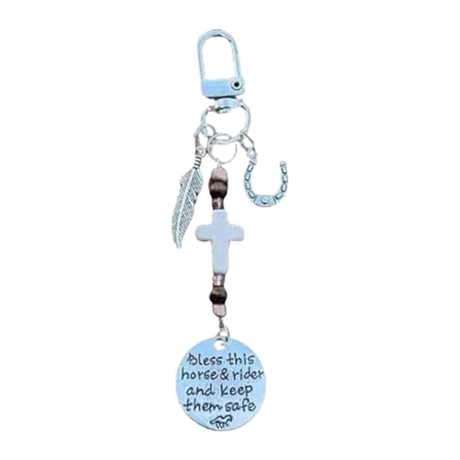 Key Holder Camera Clip for Saddle Keychain and Vintage Flange, Iron Keyring with Alloy Sattelanhänger and Letter Sculpture Design
