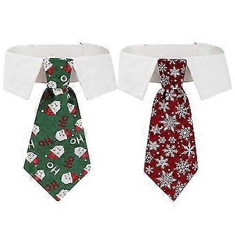 Adjustable Pet Tie Dog Collar - Costume Neckwear for Parties & Christmas Accessories - Perfect for Festive Dog Outfits