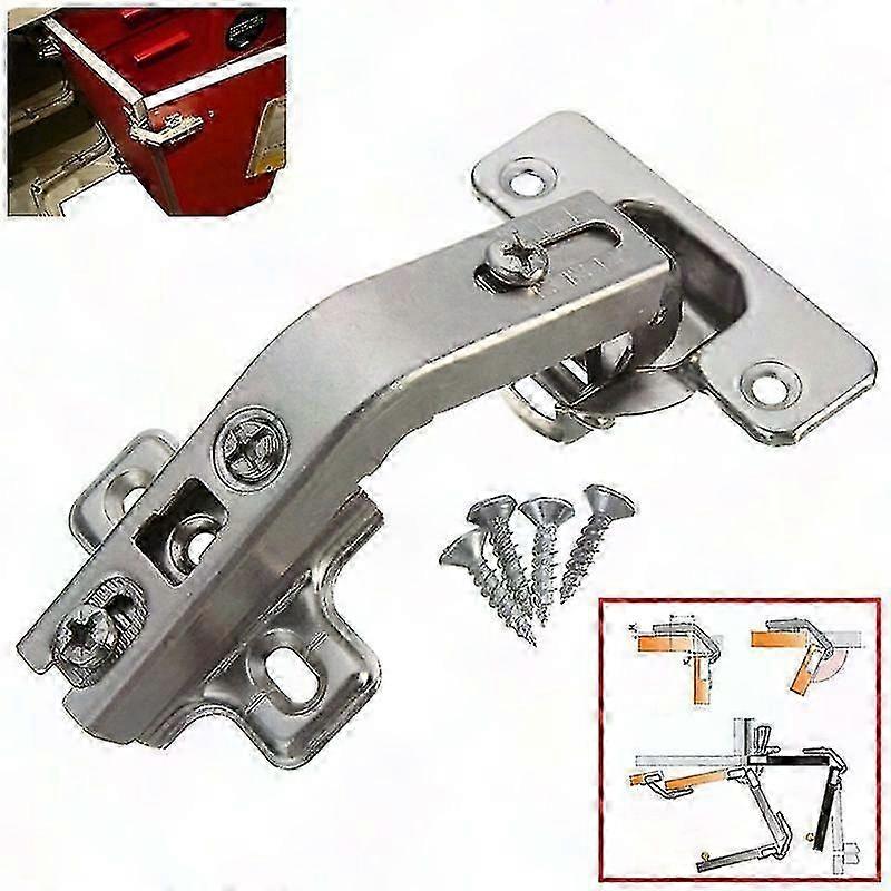 135 Degree Corner Folded Cabinet Door Hinges Soft Close Half Overlay for Face Frame Kitchen