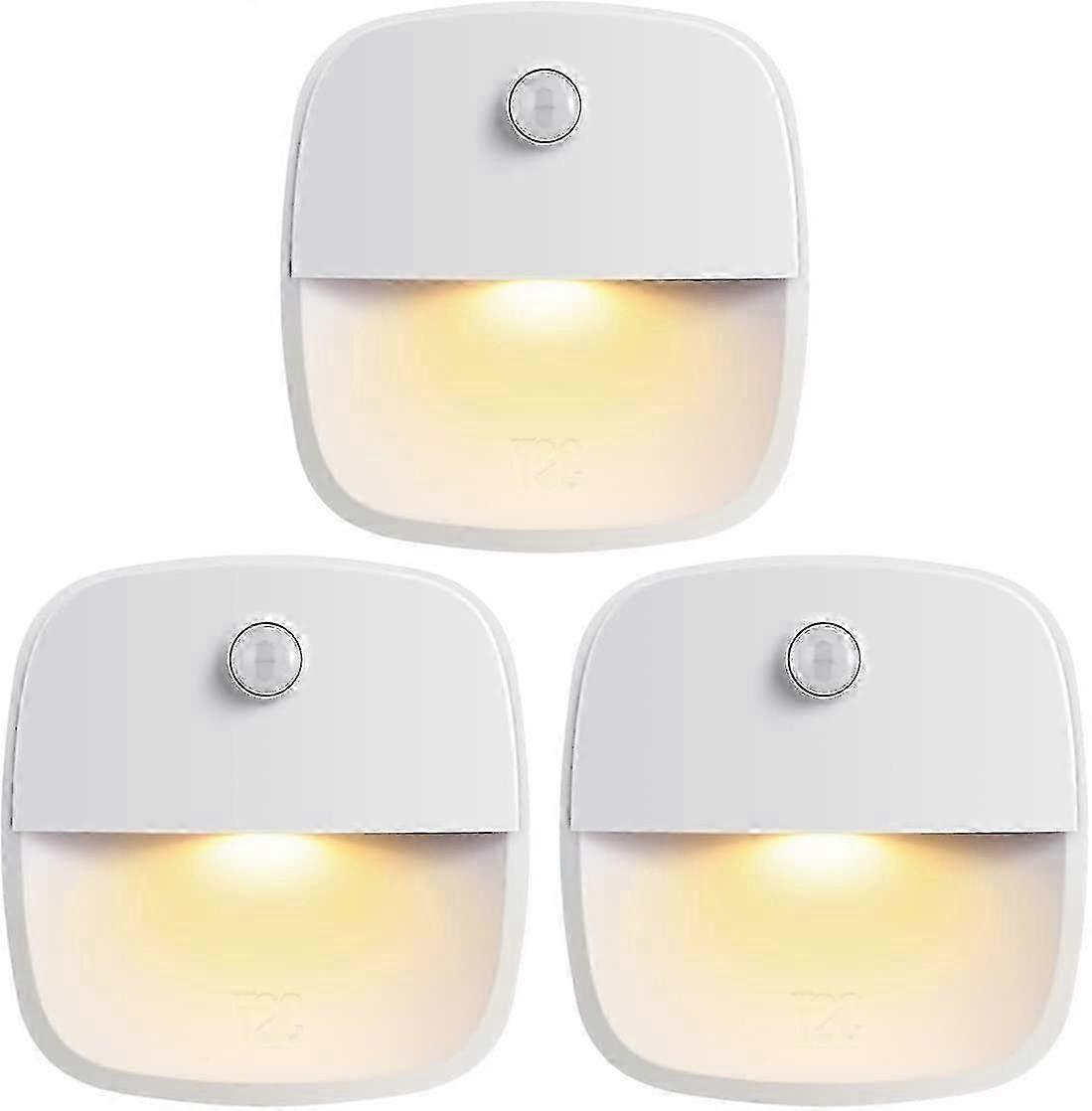2024 Motion Sensor Light, Cordless Battery-powered Led Night Light, Security Light Everywhere (warm White-3 Pieces)