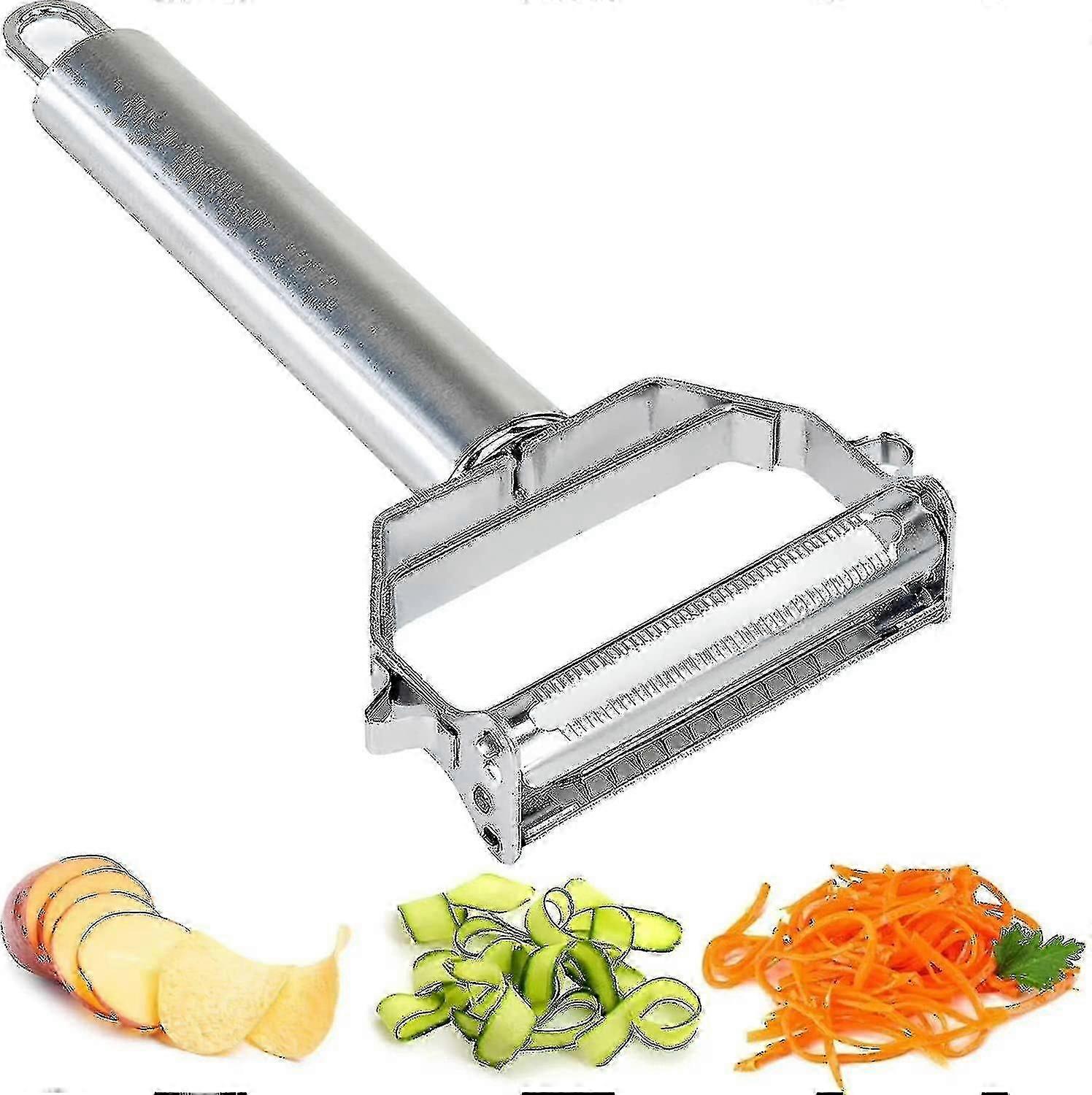 Stainless Steel Multi-function Vegetable Peeler, Julienne Cutter Slicer Scraper Potato Peelers Fruit Peeler - J