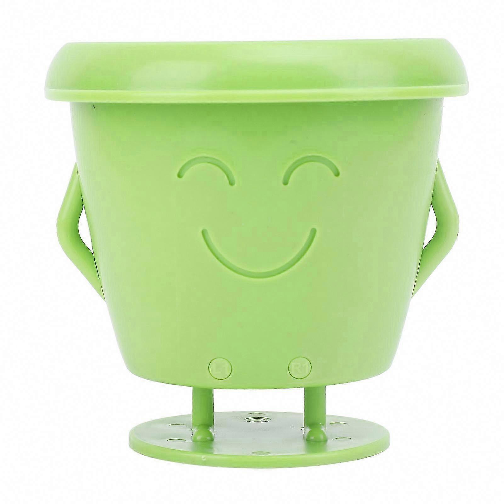 Aranyos műanyag arcú virágcserepek vízelvezető nyílással pozsgás növények és virágok számára - Álló multifunkcionális virágcserép erkélyre és beltéri zöldre