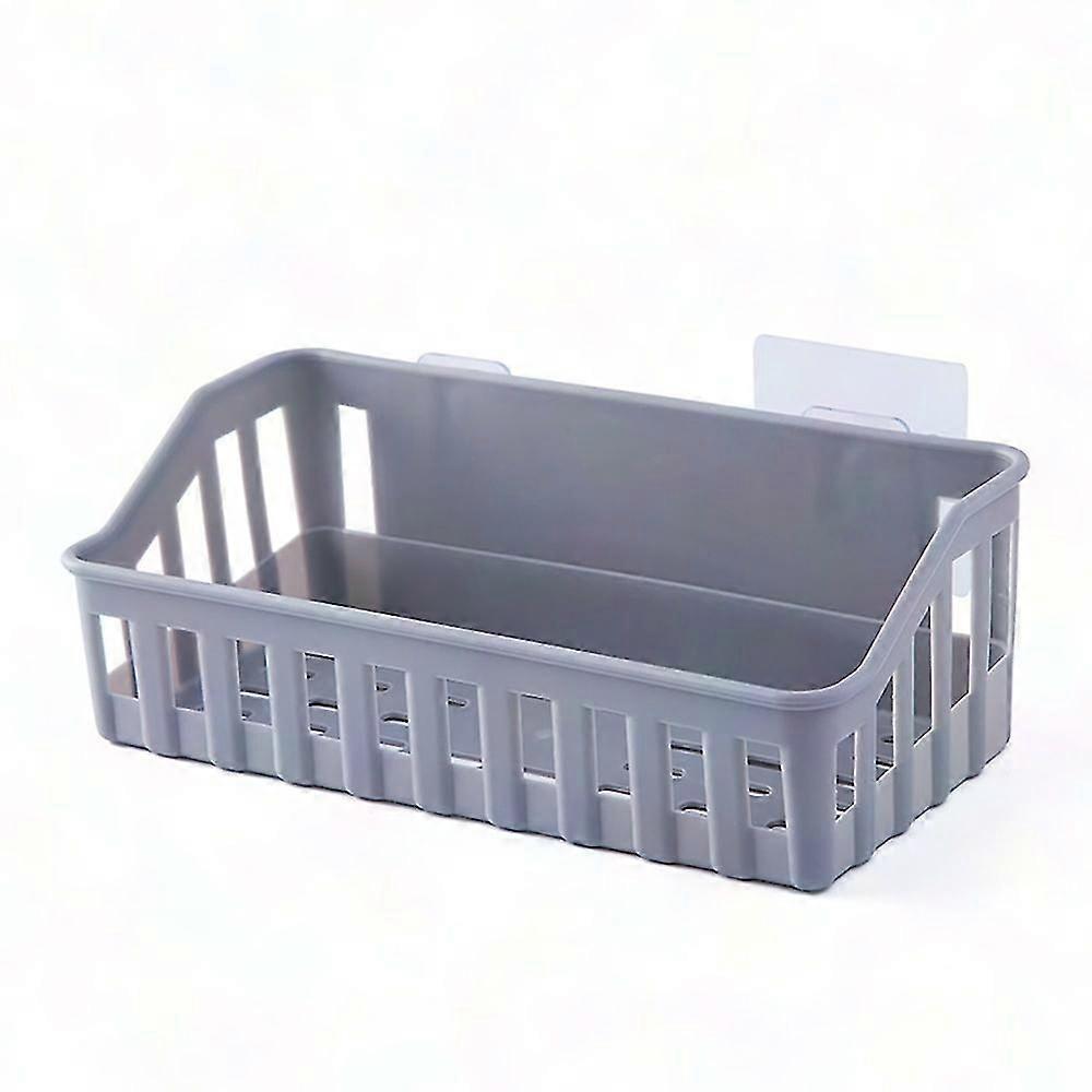 Wall Mounted Shower Shelf with Adhesive, Bathroom & Kitchen Storage Basket