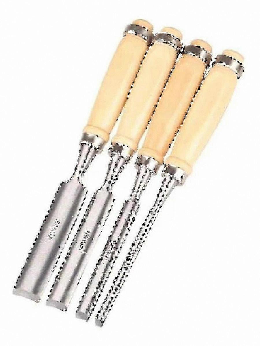 Woodworking Half-Round Chisel with Wooden Handle for Carving and Carpentry Tasks