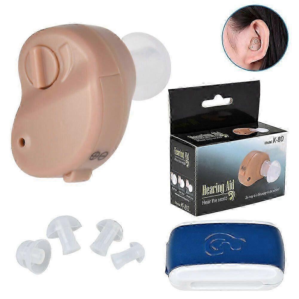 Hearing Aids In-Ear Invisible Adjustable tone Sound Amplifier For Olds