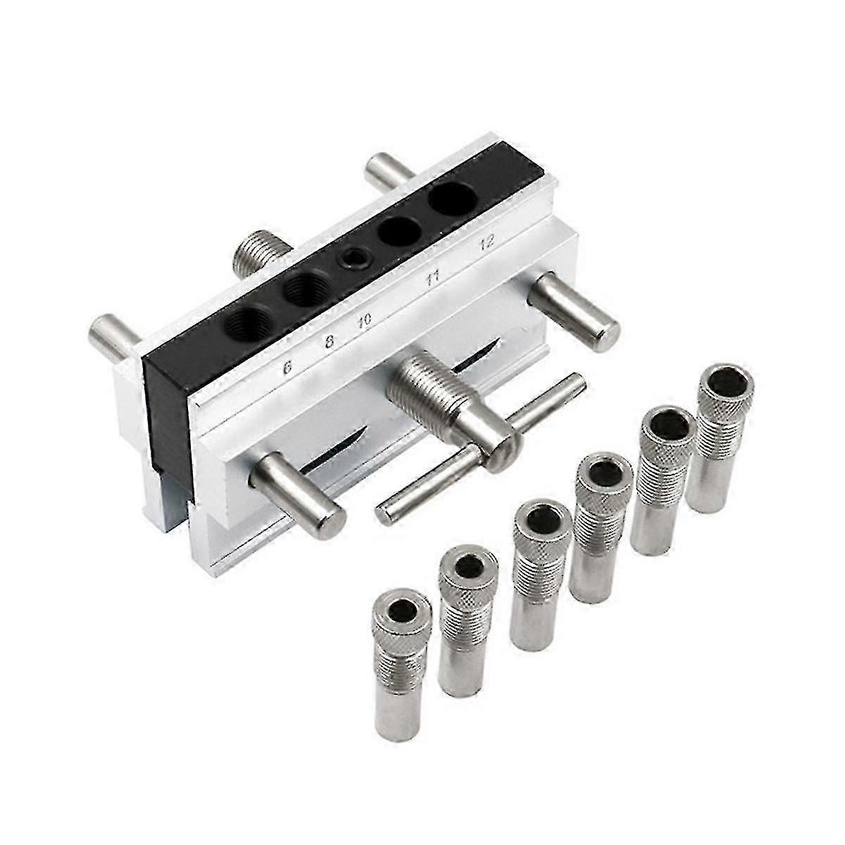 Drilling Instructions Locator Woodworking Dowel Clamp Tool Metal Drilling Dowel Hole Self-centering Locator Diy