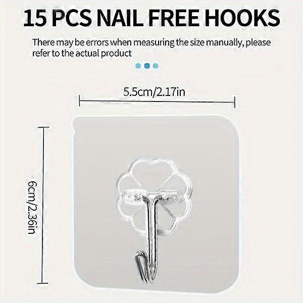 Crochets sans trace, spécifications multiples, transparents et beaux, gain de place