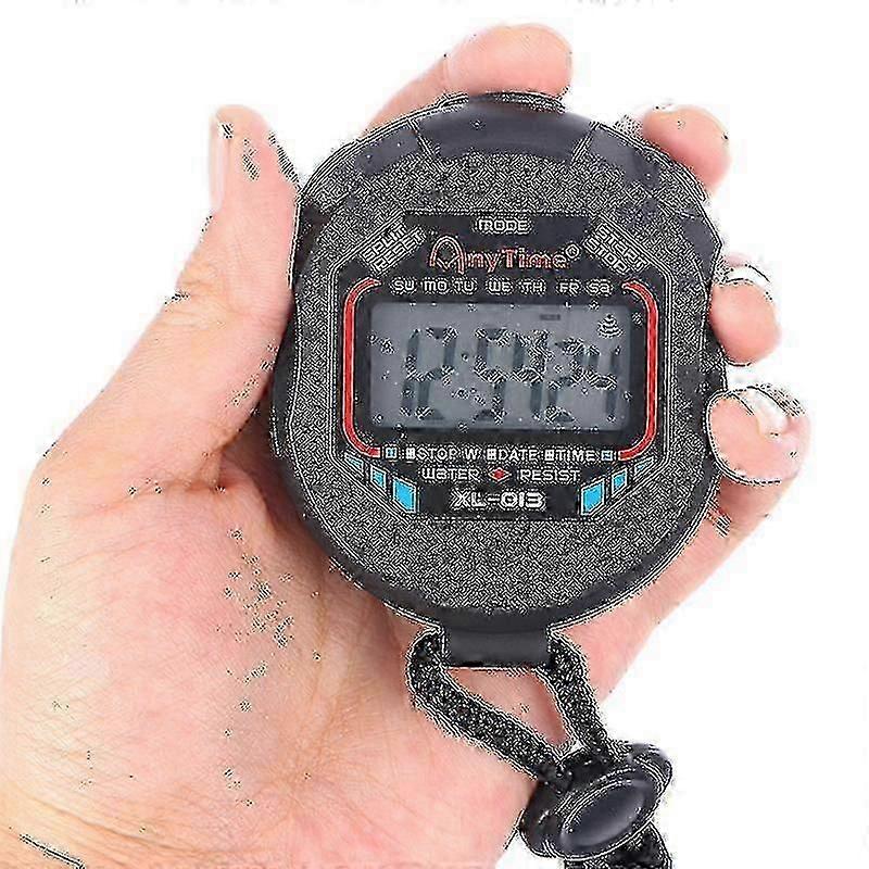 Lcd Digital Professional Chronograph Timer Counter Stop Watch Stopwatch Handheld