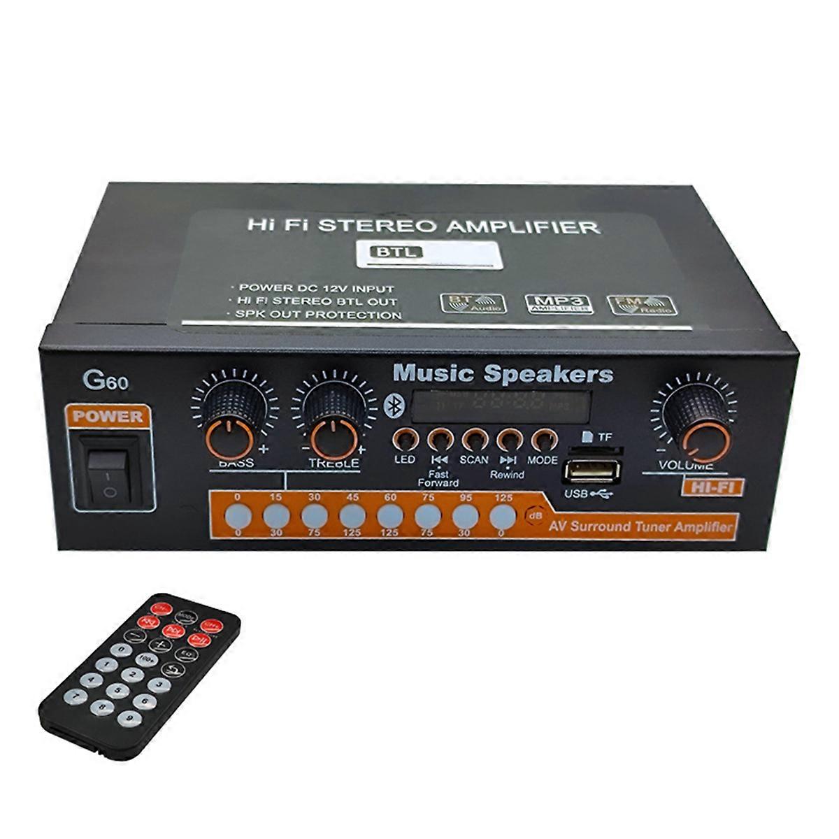 G60 Bluetooth Home Power Amplifier Subwoofer Support,Fm Radio,Usb Playback Ideal for Home Theater &A