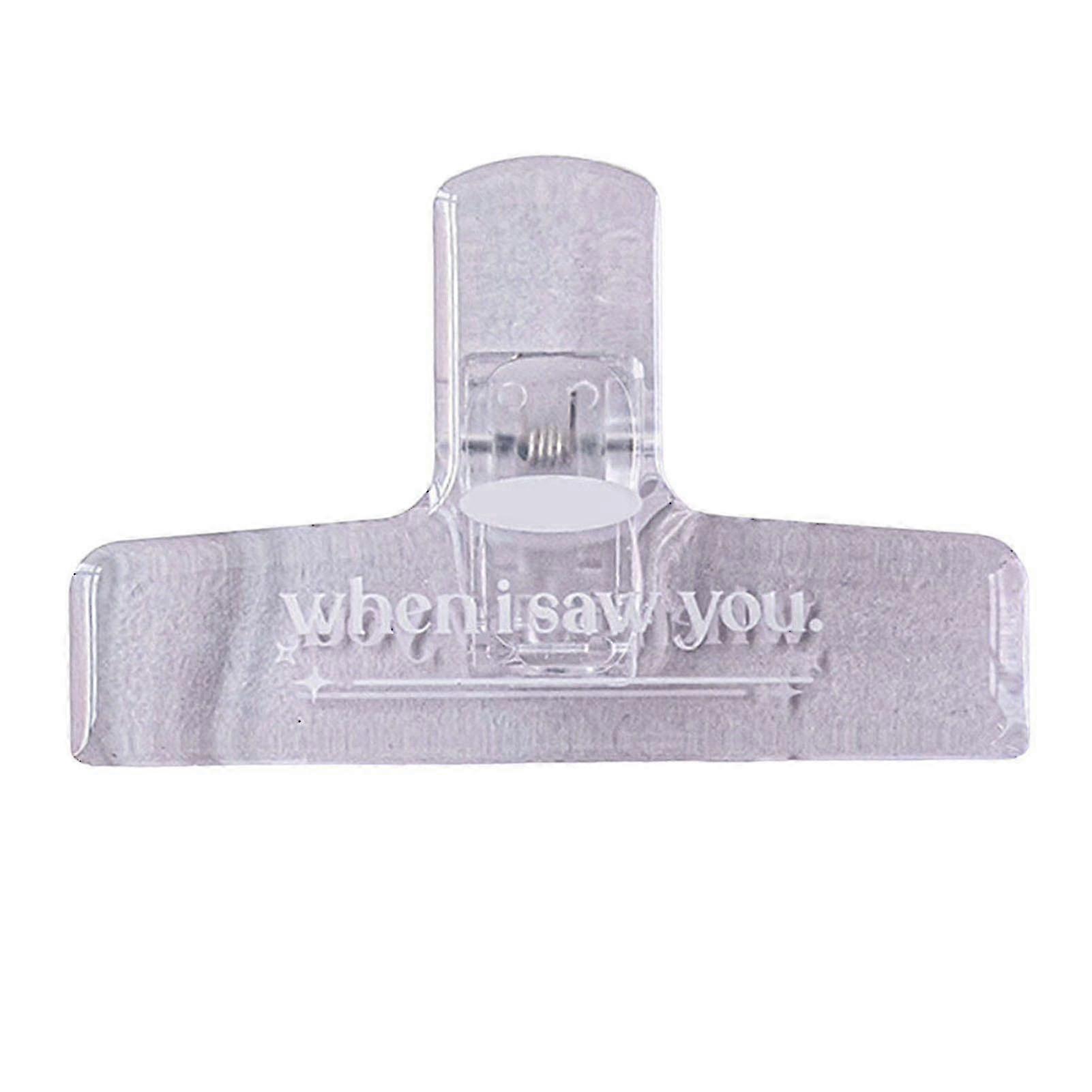 Long Binder Clip Clear Plastic Heavy Duty Large Teachers Students S...