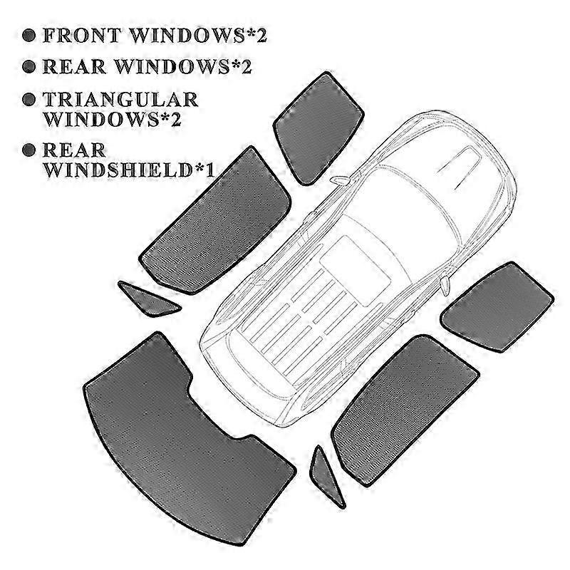 For Hyundai Santafe Santa Fe TM\t2019-2022 Magnetic Car Sunshade Fr...