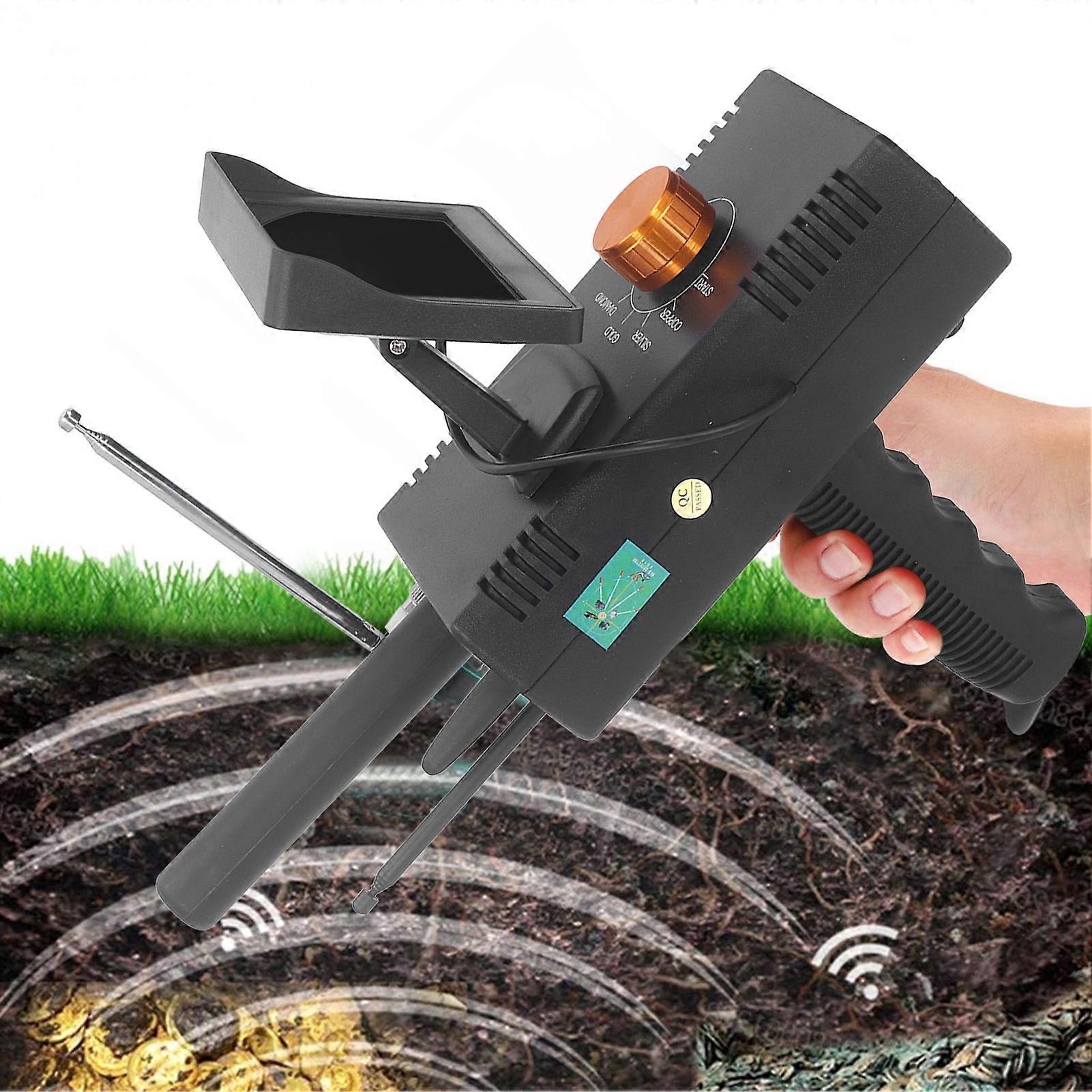 Professional Metal Detector Scanner 12.6V 2000mAh HD Screen UK Plug