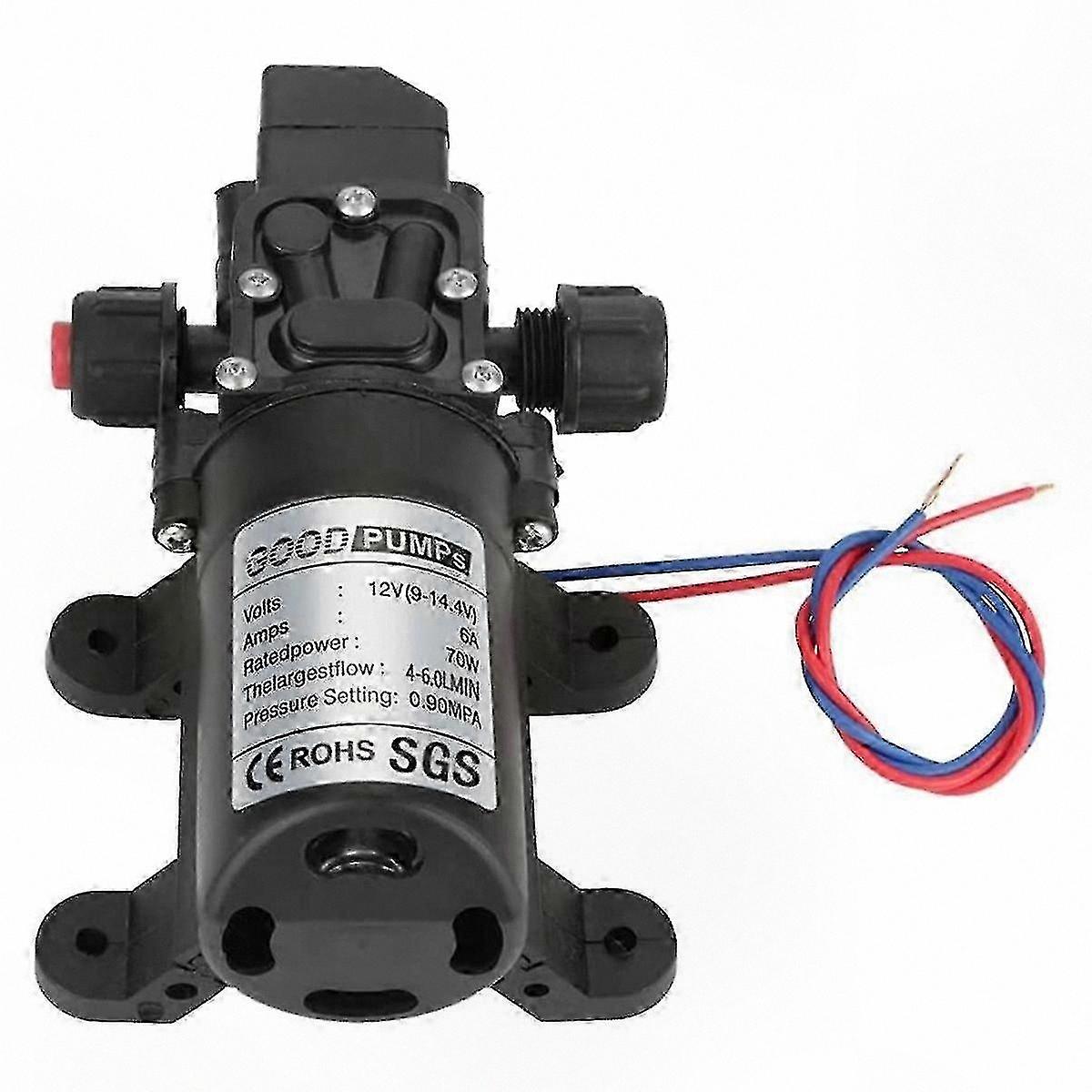 12V DC 70W Self-Priming Pump for Automotive Marine RV Applications