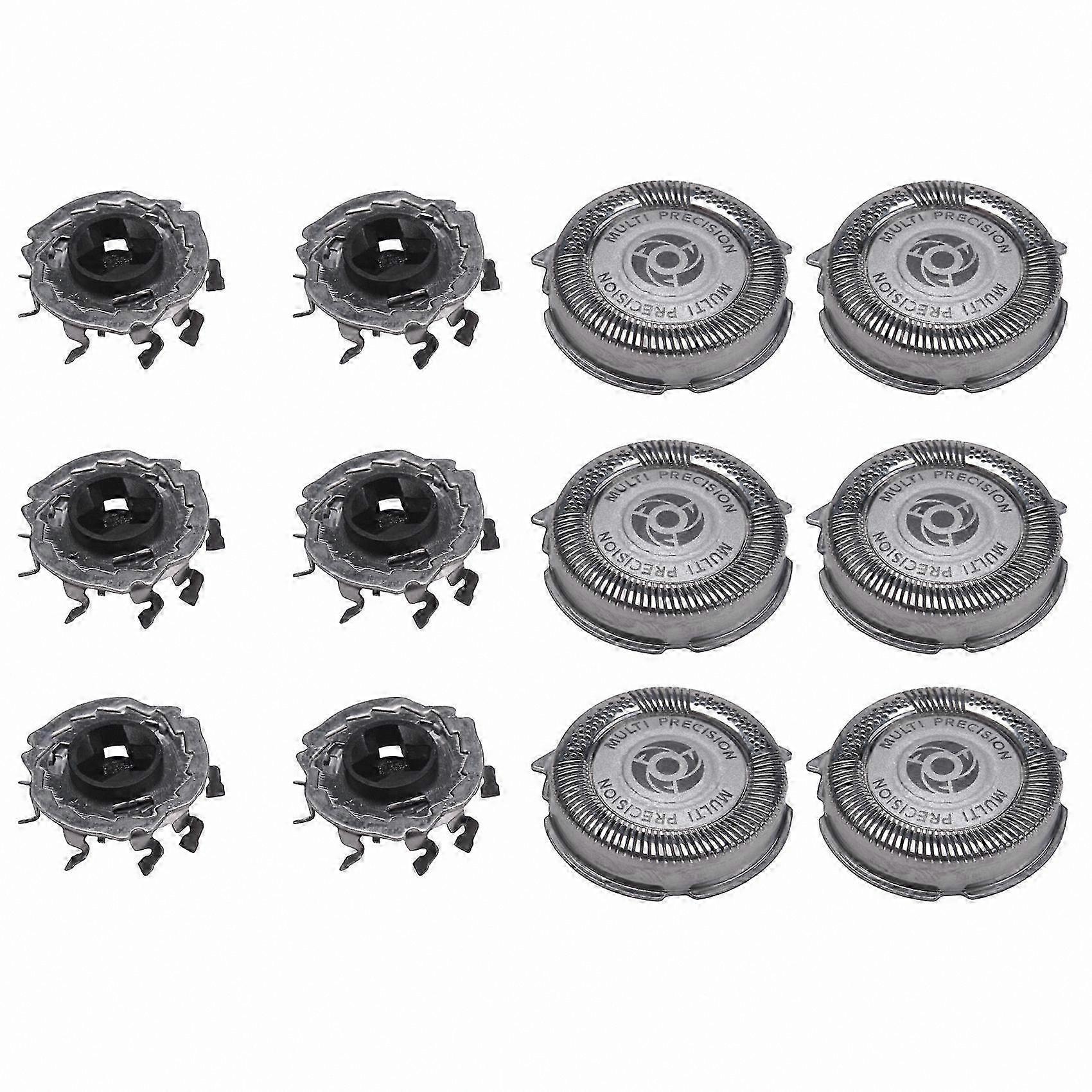6-Pack Replacement Heads for Series 5000 Electric Shavers, Compatible with S5000 S5420 S5380 Models