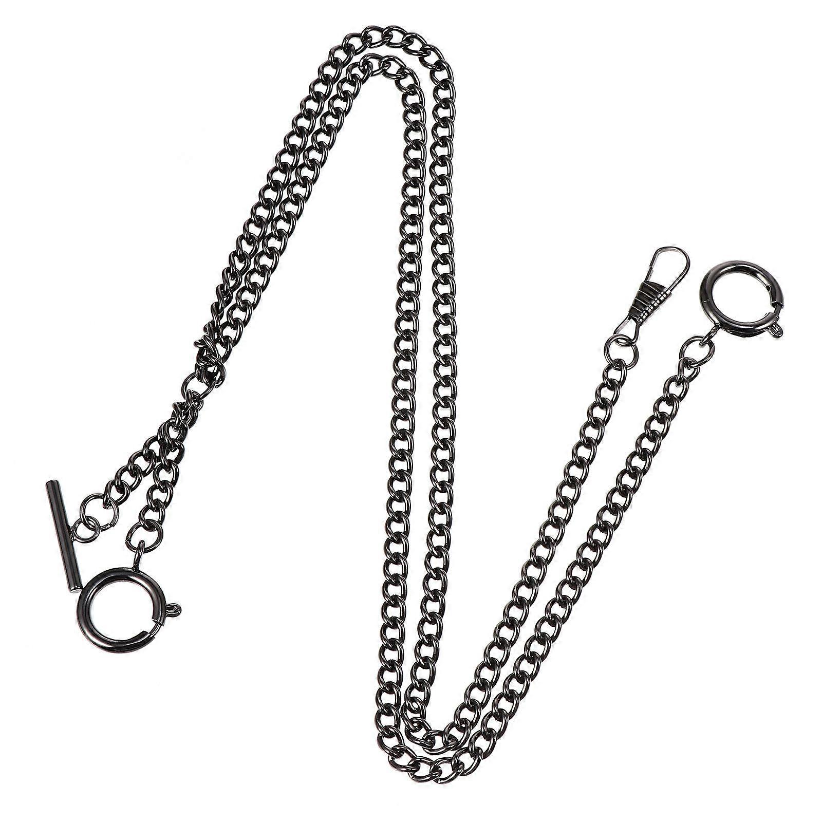 Black Metal Hanging Chain for Handbag and Pockets with Heavy Duty Claw Closure Practical Decorative