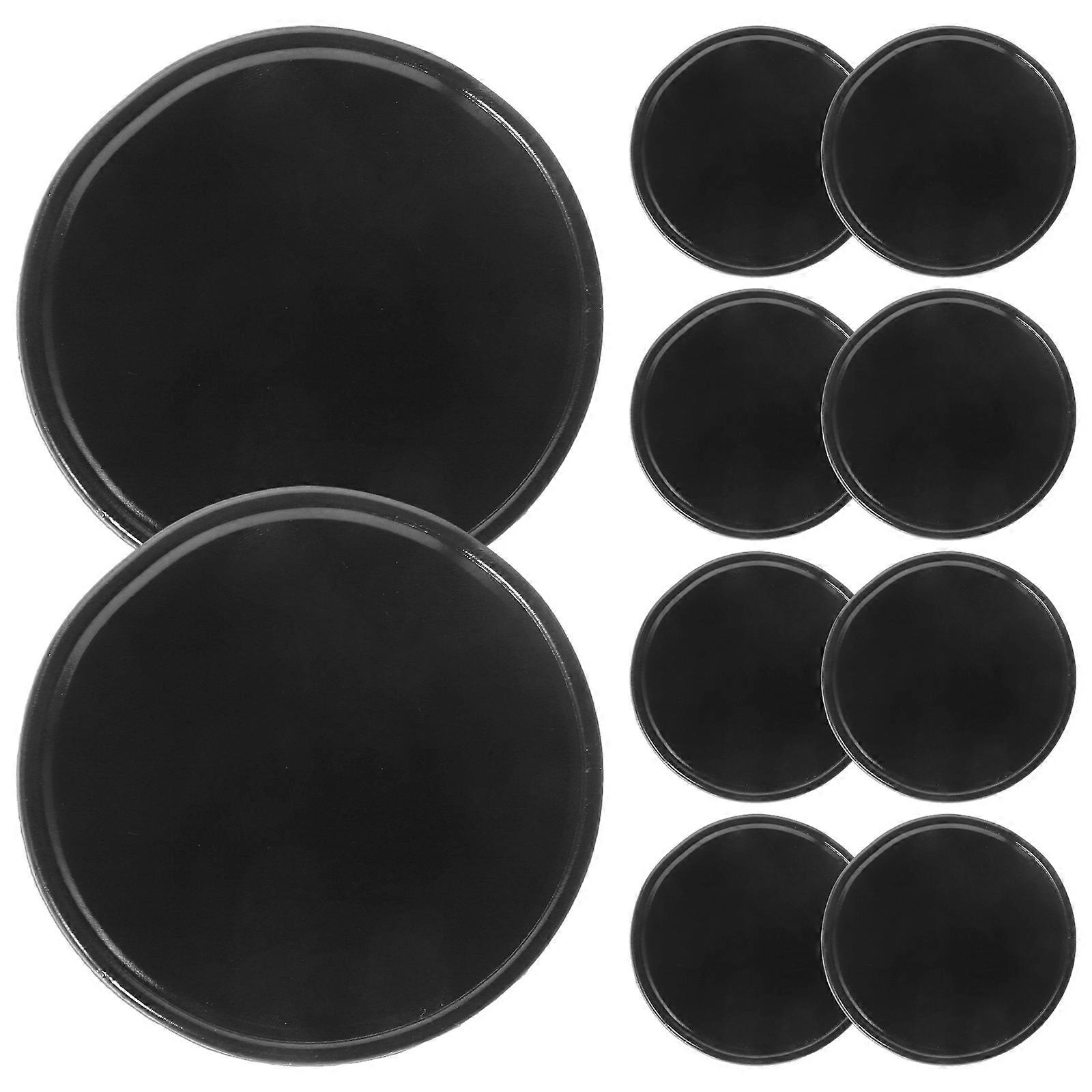 Resistant Non-Slip Car Dashboard Mat Black for Auto Interior Accessories Multi-Function 10Pcs