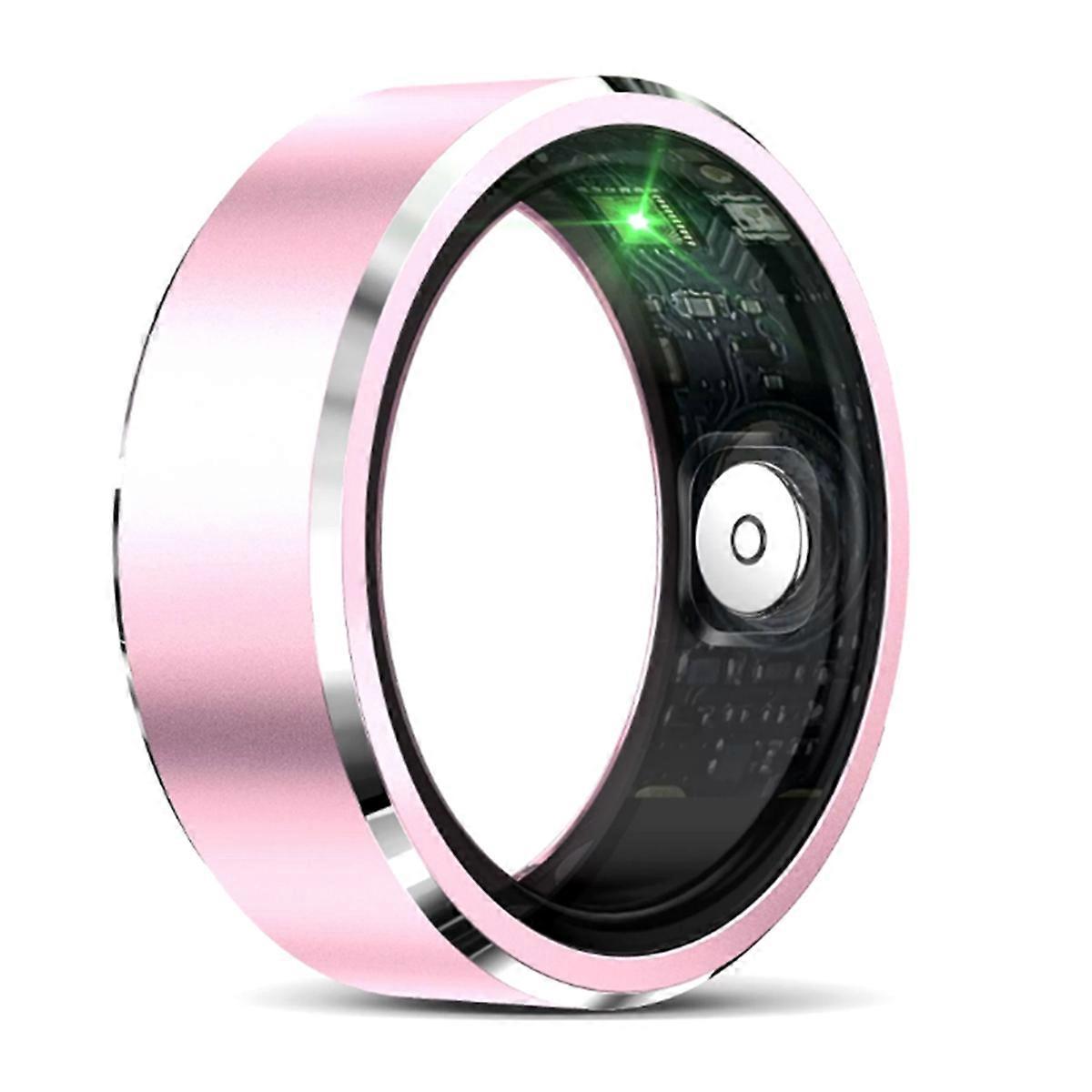 Smart Ring for Fitness Tracker with Heart Rate/Blood Oxygen/Blood/Pressure/Sleep/Pedometer Monitor for IOS (Size 8)