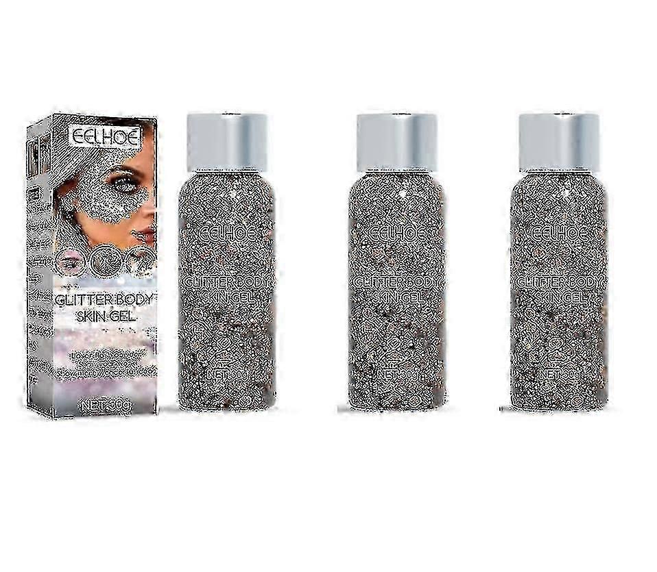 2025 Eelhoe Sequin Gel Set Makeup Fish Scale Sequin Gel Glitter Stage Performance Eyeshadow Makeup Props