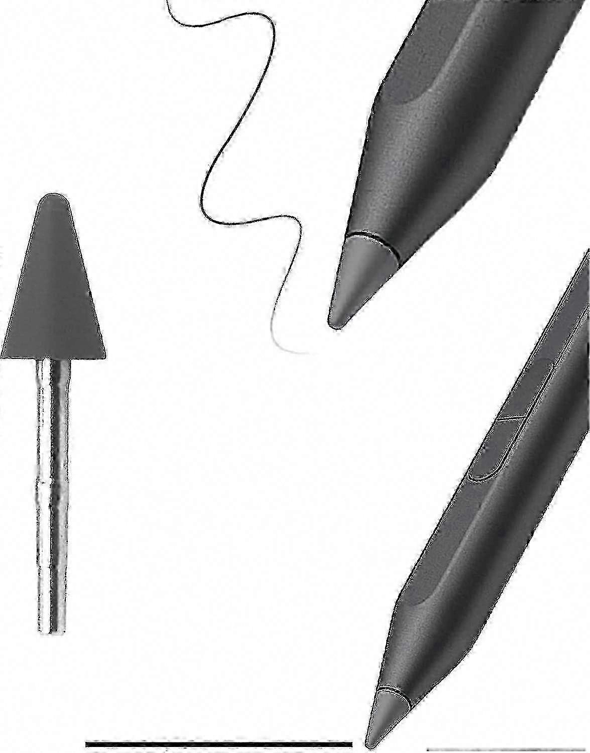 HP MPP 2.0 Tilt Pen Tips, 4096 Pressure Levels Replacement Nibs for HP Pavilion X360, Touch Screen Devices