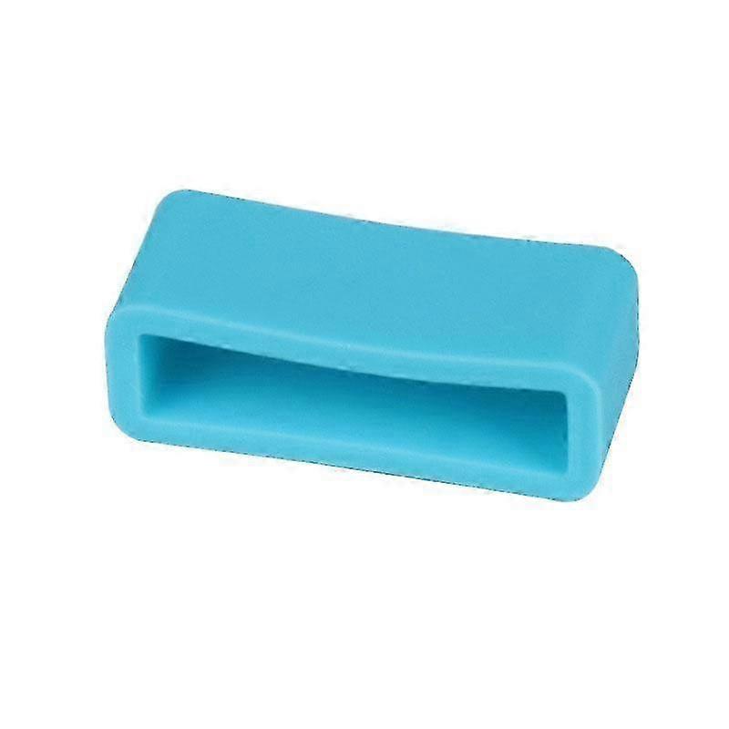 5-Pack Watch Accessory Ring Silicone Replacement Ring Strap Fixer 20mm, Sky Blue