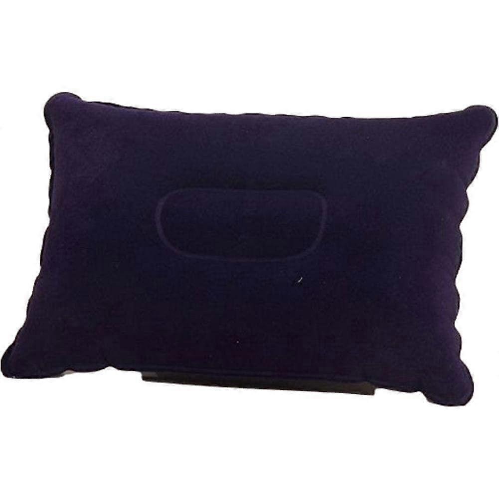 Inflatable Pillow PVC Nylon Backrest Support For Travel Camping Ultralight Backpacking Plane Head Pillow Claret