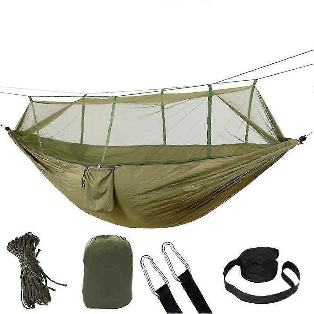 Outdoor Essentials: 2-Person Hammock with Net Mesh Design for Camping and Backpacking