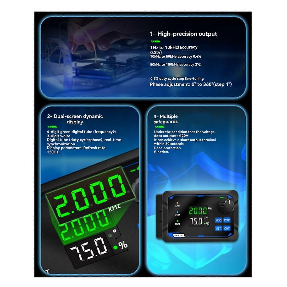 PWM150 Dual Channel Signal Generator