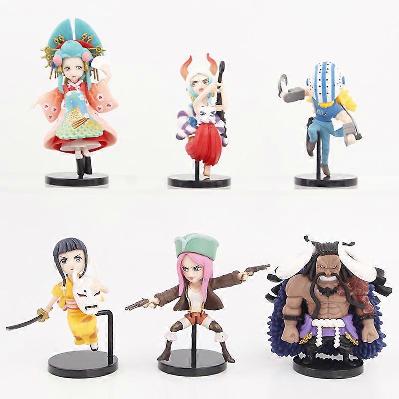 6pc One Piece Yamato Kaidou Action Figure Toys 8-10CM