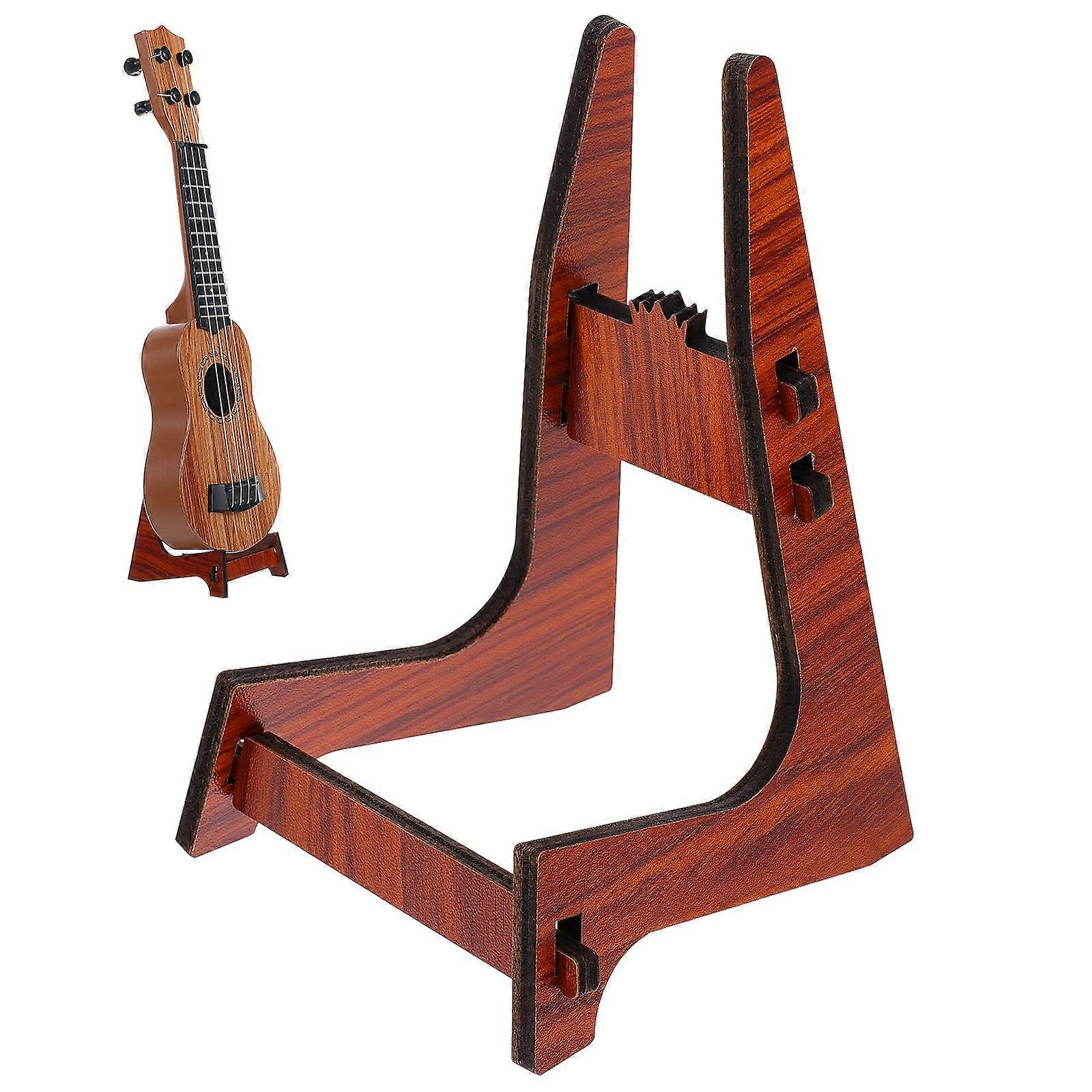 Practical Wooden Ukulele Stand Detachable Frame Stand for Ukulele Violin