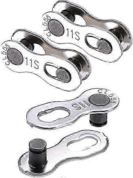 2025 3 Pairs Bicycle Missing Link 11 Speed Chain Reusable Silver Steel Bike Chain Link