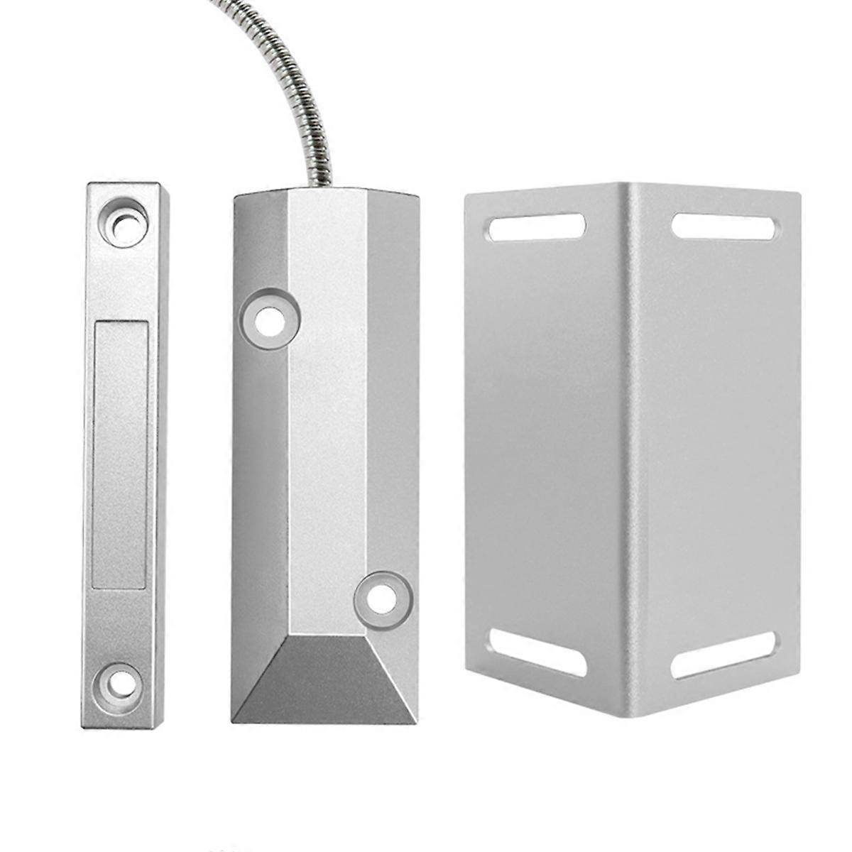 Heavy Duty Wired Alarm Garage Door Magnetic Contacts Switch Sensor NC with Adjustable Bracket