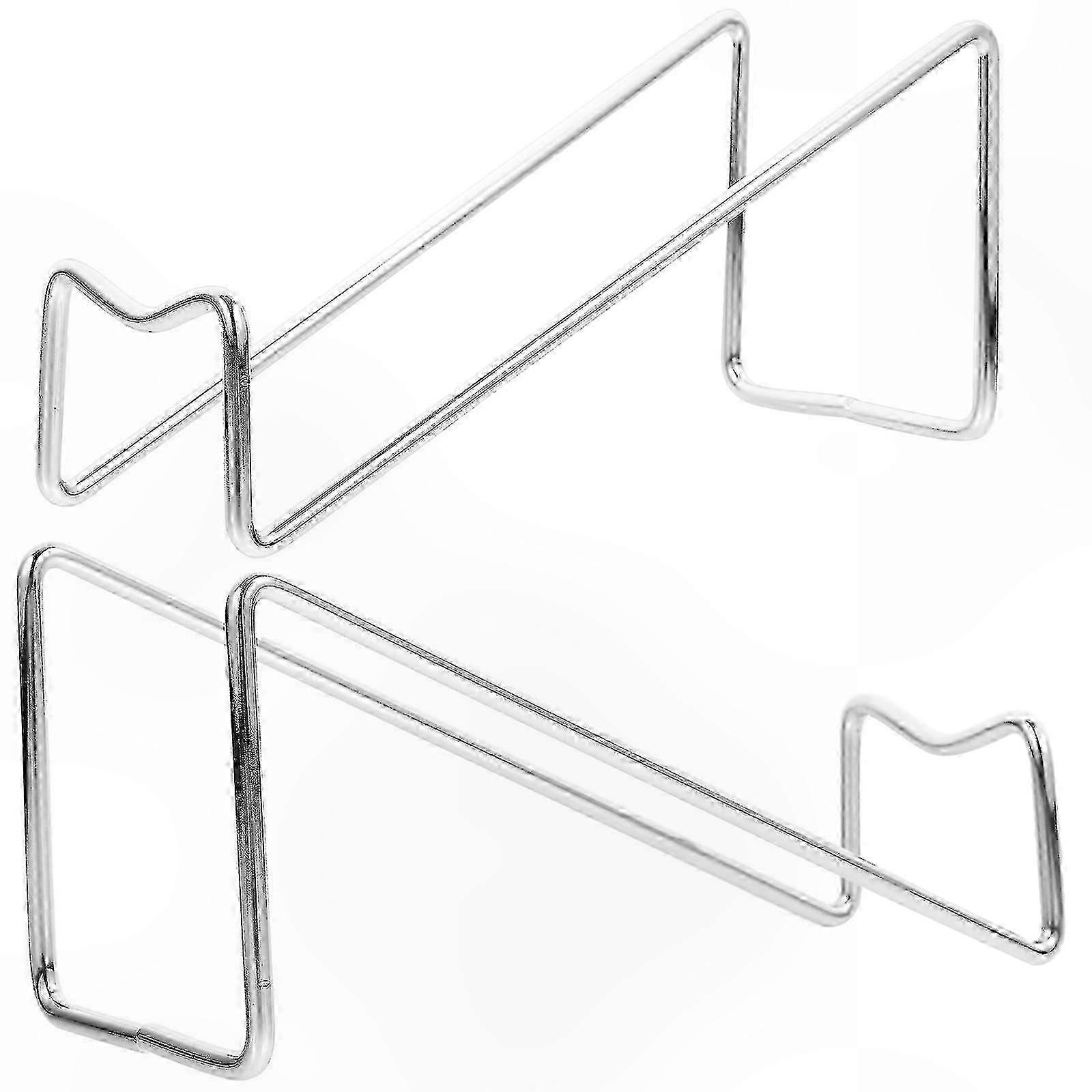 2-Pack Metal Wine Bottle Display Rack for Desktop Use