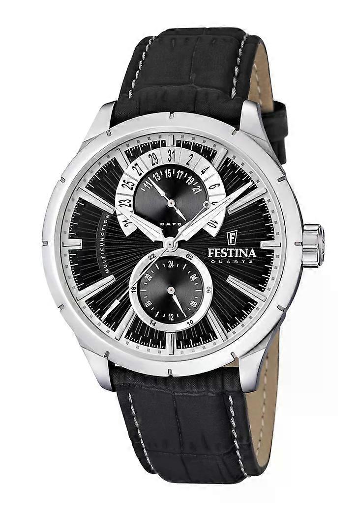 Festina Herren-Multifunktionsuhr Schwarz (F16573/3)