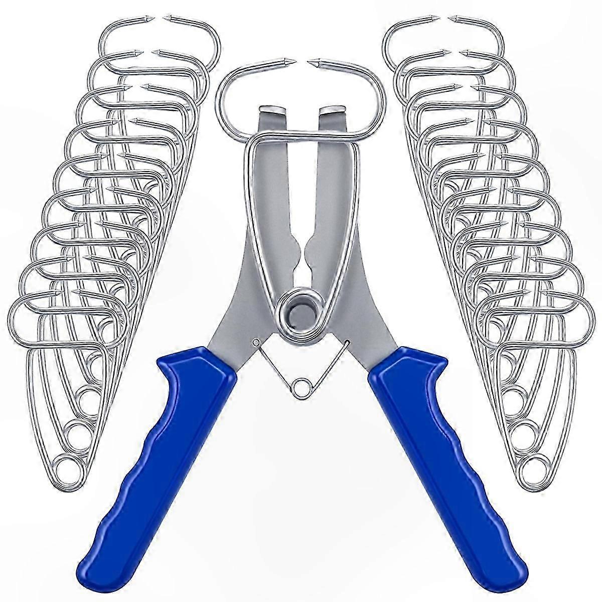 20-Piece Miter Clamp Set with Spring-Loaded Pliers for Woodworking and Picture Frames