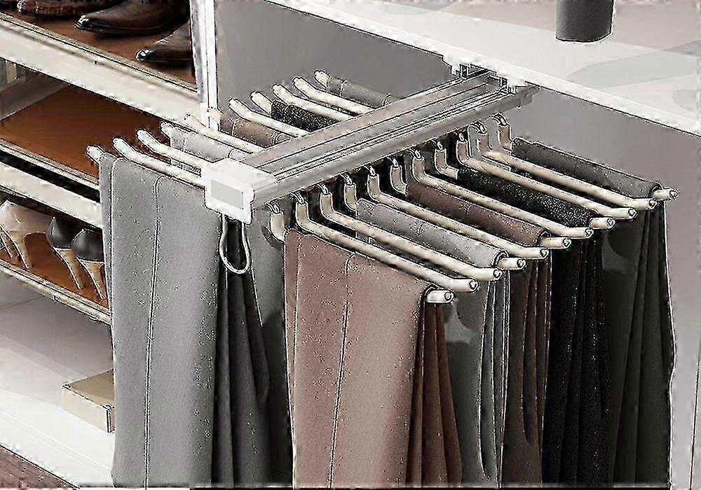 Pull Out Trousers Pants Hanger Rack Clothes Organizer