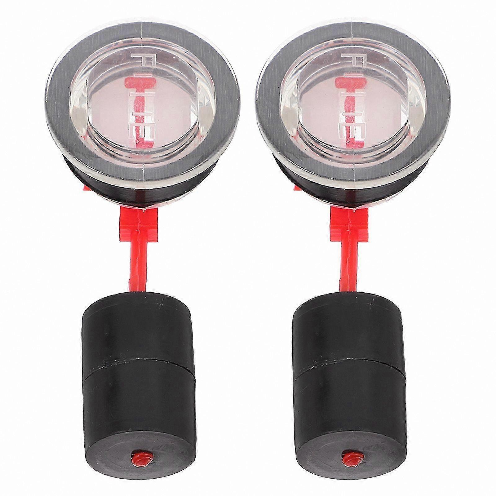 2-Pack Fuel Level Gauge for Generators and Automotive Use, Fuel Tank Indicator Accessory