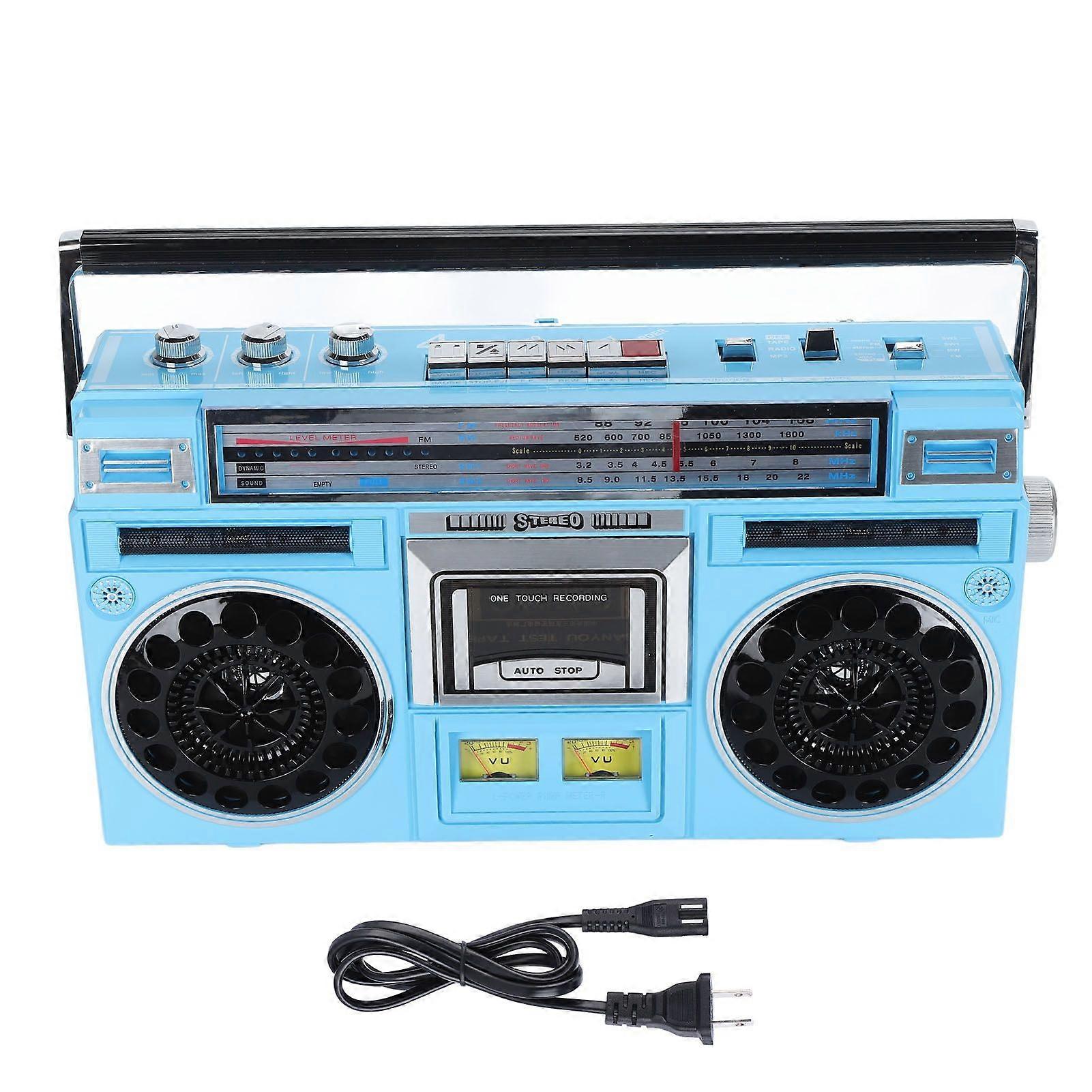 Cassette Tape Player Portable Bluetooth Recorder Player FM MW SW1 SW2 4 Band Sound Receiver
