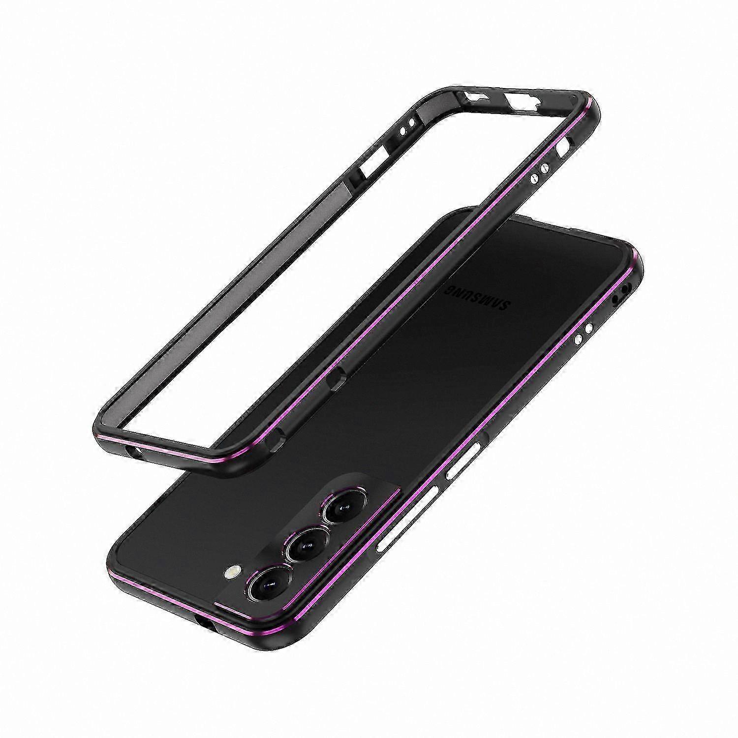 Metallic Frame Bumper Case with Lens Guard for Galaxy S22 Series Models