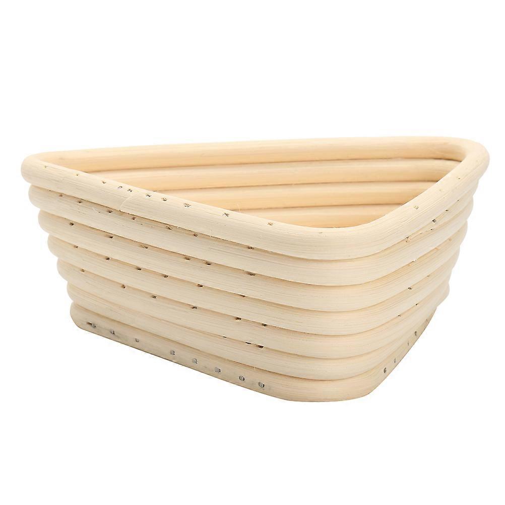 2Pcs Hand Woven Triangular Baking Basket For Baking Supplies Home Bakery 16 Cm Cover Fermentation