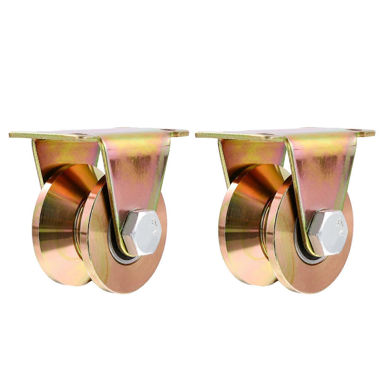Swivel Rail Pulley 2Pcs Steel Pulley Block For Sliding Doors And Gates In Various Occasions 6.80X6.50X3.80CM Easy To Install