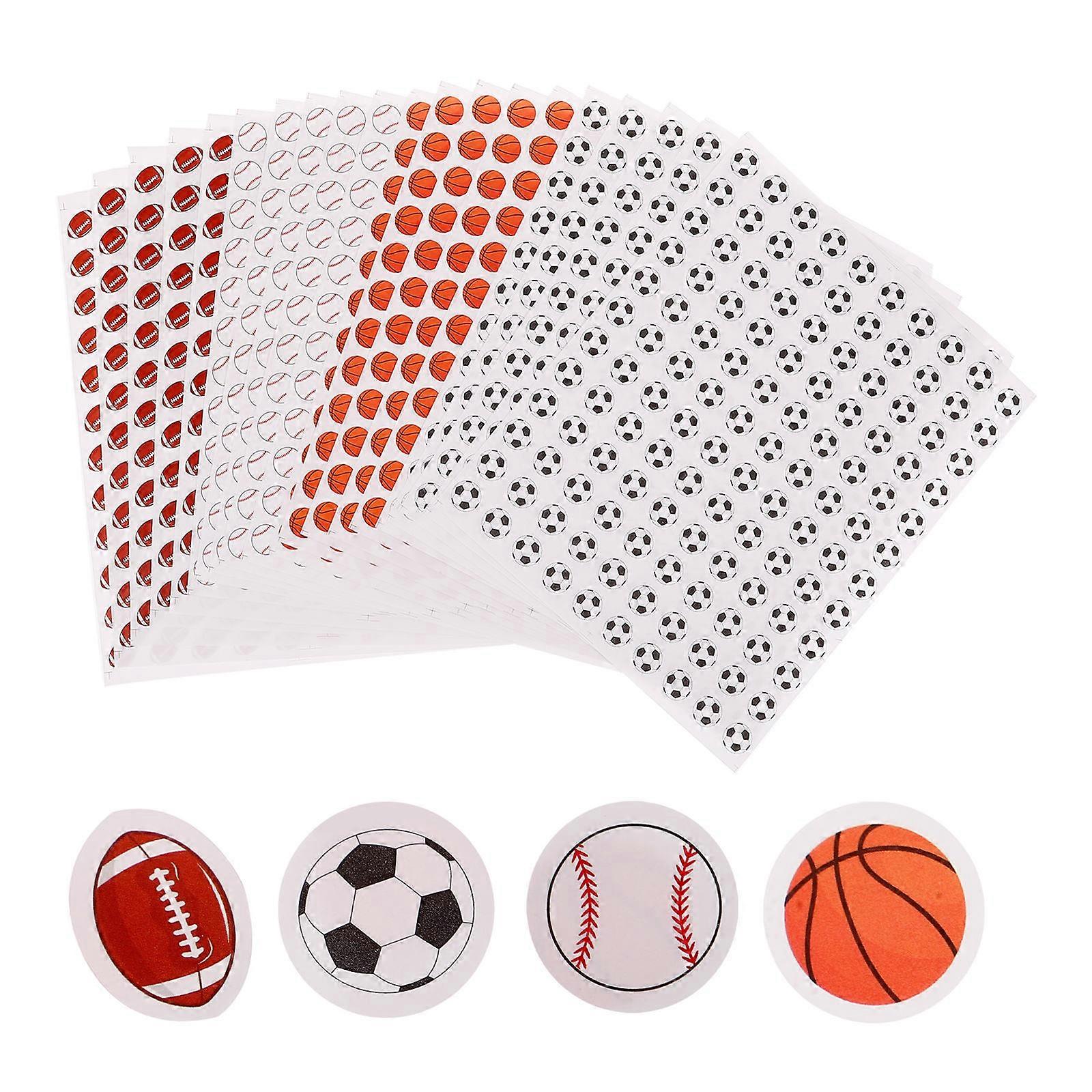 Mini Ball Stickers for Sports Ball Decoration with 20 Sheets